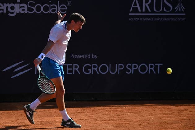 TENNIS - Internazionali di Tennis - Challenger 125 - Guerri Napoli Tennis Cup Matteo Martineau during the Men s Doubles match on day 2 of the Guerri Napoli Tennis Cup 125 at Tennis Club Napoli on March 25, 2026 in Naples, Italy Napoli Italy  Copyright: xIPAxSport ABACAx