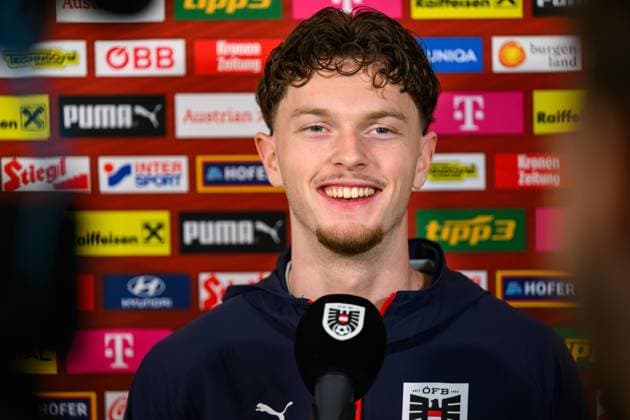 SOCCER - OEFB, training camp MARBELLA,SPAIN,25.MAR.26 - SOCCER - OEFB, Oesterreichischer Fussball-Bund, training camp, media event. Image shows Paul Wanner (AUT).  GEPAxpictures xChristianxMoser