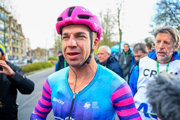 Tour of Bruges 2026 Cycling Race BRUGGE, BELGIUM - MARCH 25 : Groenewegen Dylan (NED) of Unibet Rose Rockets celebrating his victory during the 50th edition of Tour of Bruges an UCI World Tour 1.UWT one day cycling road race for Men Elite of 202.9 km with start in Brugge and finish in Brugge on March 25, 2026 in Brugge, Belgium, 25 03 2026 ( Motordriver Kenny Verfaillie - Brugge Belgium  Copyright: xTomasxSiskx