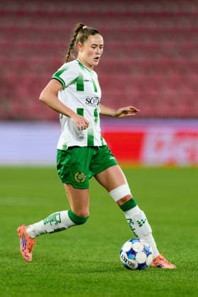 260325 Svea Rehnberg of Hammarby during the UEFA Women s Europa Cup semi final between Sparta Prague and Hammarby on March 25, 2026 in Prague Photo Vlastimil Vacek BILDBYRAN kod XY XY0108 fotboll football soccer fotball europa cup sparta prague hammarby uefa womens europa cup dam bbeng  Copyright: VLASTIMILxVACEK BB260325ZB012