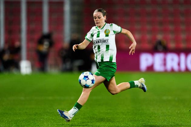 260325 Sofia Reidy of Hammarby during the UEFA Women s Europa Cup semi final between Sparta Prague and Hammarby on March 25, 2026 in Prague Photo Vlastimil Vacek BILDBYRAN kod XY XY0108 fotboll football soccer fotball europa cup sparta prague hammarby uefa womens europa cup dam bbeng  Copyright: VLASTIMILxVACEK BB260325ZB014