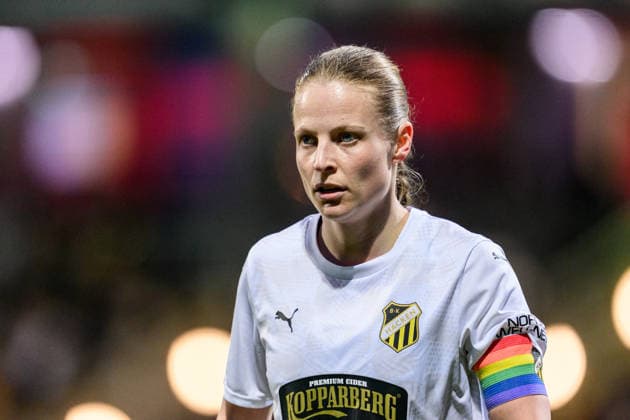 260325 Anna Anvegard of Häcken during the UEFA Women s Europa Cup semifinal between Eintracht Frankfurt and Häcken on March 25, 2026 in Frankfurt Photo Mathias Bergeld BILDBYRAN kod MB MB1357 fotboll football soccer fotball europa cup eintracht frankfurt häcken uefa womens europa cup dam bbeng semifinal  Copyright: MATHIASxBERGELD BB260325MB036