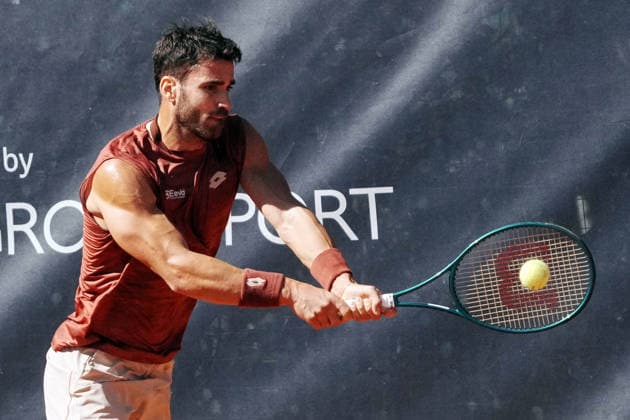 NAPOLI 25-03-2026 ATP, Tennis Herren CHALLENGER 125 -GUERRI NAPOLI TENNIS CUP 2026 Encounter Andrea Pellegrino (ITA) VS Vitaliy Sachko (UKR) in the photo:Andrea Pellegrino , Tennis Club Napoli. Copyright: xFOTOAGENZIAx