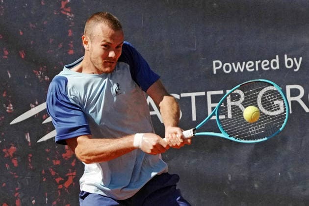 NAPOLI 25-03-2026 ATP, Tennis Herren CHALLENGER 125 -GUERRI NAPOLI TENNIS CUP 2026 Encounter Andrea Pellegrino (ITA) VS Vitaliy Sachko (UKR) in the photo:Vitaliy Sachko , Tennis Club Napoli. Copyright: xFOTOAGENZIAx