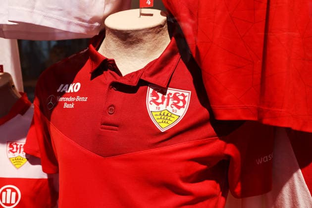 25 03 2026, Germany, Stuttgart, Football VfB Stuttgart exhibition A jersey makes history, Feature chest ring