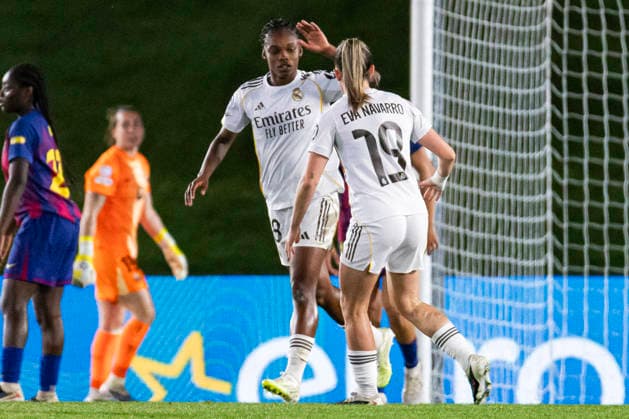 Real Madrid CF v FC Barcelona UEFA Women s Champions League 2025 26 UEFA Women s Champions League 2025 26 First match between Real Madrid C F and FC Barcelona at Estadio Alfredo Di Stefano on March 25, 2026 in Madrid, Spain Valdebebas Estadio Alfredo Di Stefano Madrid Madrid Madrid Madrid Spain Copyright: xALEJANDROxMATIASx