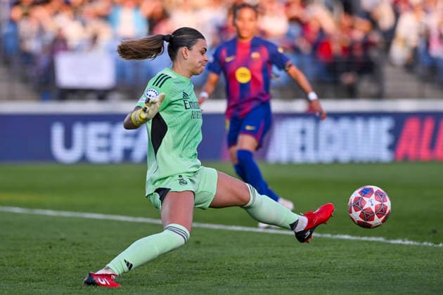 March 25, 2026, Madrid, Madrid, Spain: MARIA ISABEL RODRIGUEZ (MISA) of Real Madrid Femenino CF conceding the first goal during the Women s Champions League match REAL MADRID FEMENINO Vs FUTBOL CLUB BARCELONA on march 25, 2026, Valdebebas, Madrid, Spain. The Women s Champions League Match REAL MADRID - FUTBOL CLUB BARCELONA (03.25.26)  - ZUMAc312 20260325_zsp_c312_001 Copyright: xOscarxManuelxSanchezx