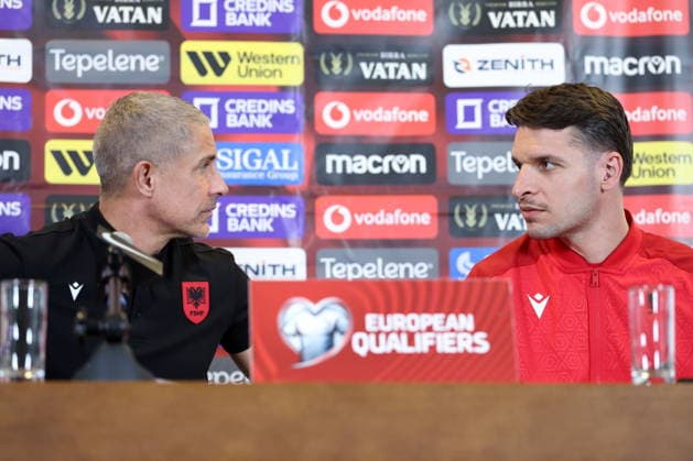 Football, Albania national team, Training and press conference