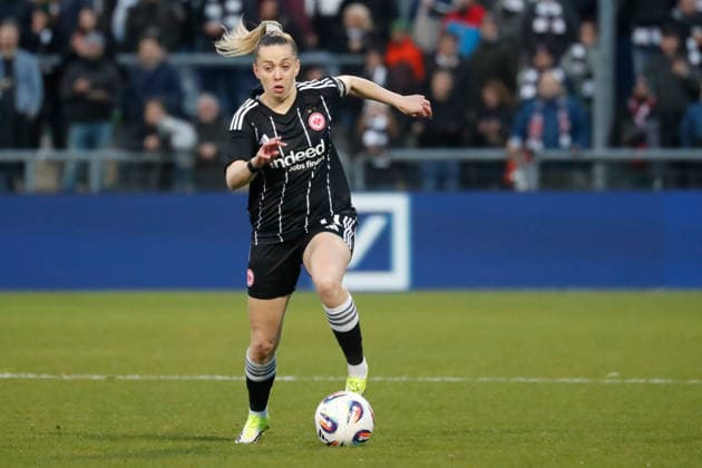 Frankfurt, Germany March 25, 2026 UEFA Womens Europa Cup 2025 2026 semi-final Eintracht Frankfurt vs BK Häcken In the picture Nina Lührßen Luehrssen SGE Stadion am Bretanobad Hessen Copyright: xFotostandx xvanxderxVeldenx