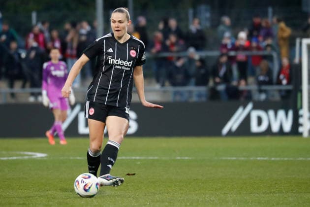 Frankfurt, Germany March 25, 2026 UEFA Womens Europa Cup 2025 2026 semi-final Eintracht Frankfurt vs BK Häcken In the picture Marthine Ostenstad SGE Stadion am Bretanobad Hessen Copyright: xFotostandx xvanxderxVeldenx