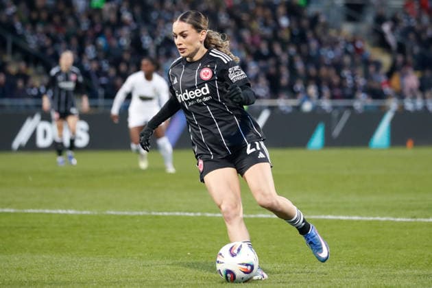 Frankfurt, Germany March 25, 2026 UEFA Womens Europa Cup 2025 2026 semi-final Eintracht Frankfurt vs BK Häcken In the picture Ereleta Memeti SGE Stadion am Bretanobad Hessen Copyright: xFotostandx xvanxderxVeldenx