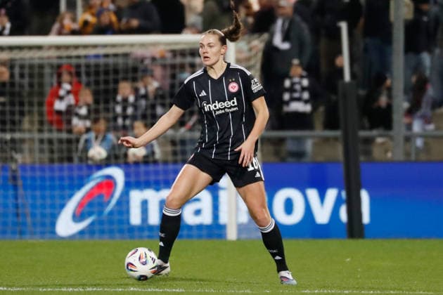 Frankfurt, Germany March 25, 2026 UEFA Womens Europa Cup 2025 2026 semi-final Eintracht Frankfurt vs BK Häcken In the picture Marthine Ostenstad SGE Stadion am Bretanobad Hessen Copyright: xFotostandx xvanxderxVeldenx