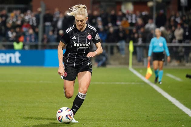 Frankfurt, Germany March 25, 2026 UEFA Womens Europa Cup 2025 2026 semi-final Eintracht Frankfurt vs BK Häcken In the picture Rebecka Blomqvist SGE Stadion am Bretanobad Hessen Copyright: xFotostandx xvanxderxVeldenx