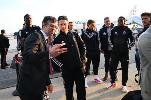 United States v Belgium - FIFA World Cup, WM, Weltmeisterschaft, Fussball Stage Media Activities 26 03 2026 ATLANTA, UNITED STATES - MARCH 26 : De Bruyne Kevin forward of Belgium pictured during arrival at the Atlanta airport prior to the friendly game between United States of America and Belgium as part of a pre-World Cup 2026 training camp on March 26, 2026 in Atlanta, United States, 26 03 2026 Atlanta United States  Copyright: xVincentxKalutx