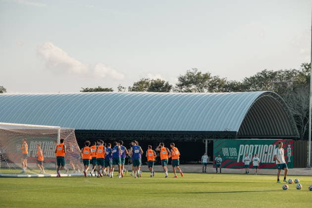 PORTUGAL NATIONAL TEAM PRESS CONFERENCE PORTUGAL NATIONAL TEAM PRESS CONFERENCE 25032026 CANCUN, QUINTANA ROO General view of players of the Portugal National Soccer team, during a training session at Cancun, Quintana Roo, Mexico prior to their friendly game against Mexico in the reopening of the Estadio Azteca of Mexico City General view of players of the Portugal National Soccer team, during a training session at Cancun, Quintana Roo, Mexico prior to the reopening of the Estadio Azteca of Mexico City PHOTO BY IMAGENSHOP AGENCIA FOTOGRAFICA CANCUN QUINTANA ROO MEXICO Copyright: xMIKIOxWATANABEx
