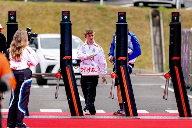 SUZUKA Formula 1 driver Liam Lawson of Visa Cash App Racing Bulls Formula One Team during the Formula 1 Japan Suzuka media day at the Suzuka Formula 1 circuit on March 26, 2025 in Suzuka, Japan Photo by DeFodi Images