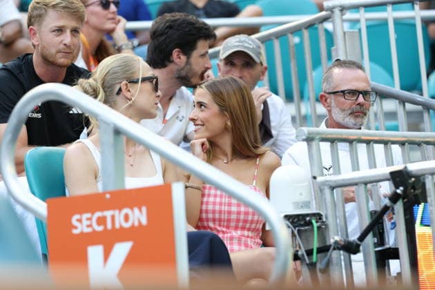 March 25, 2026, Miami Gardens, Florida, United States Of America: MIAMI GARDENS, FL - MARCH 25: Jiri Lehecka (CZE) defeats Martin Landaluce (ESP) in the men s quarter-final singles match at the Miami Open on March 25, 2026, at Hard Rock Stadium in Miami Gardens, Florida,...People: Martin Landaluce, Loreto Corbalan Hevia Miami Gardens United States Of America - ZUMAs214 20260325_ada_s214_140 Copyright: xSMGx