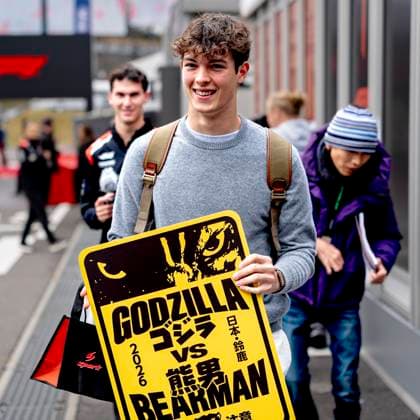 SUZUKA Formula 1 driver Oliver Bearman of TGR Haas F1 Team during the Formula 1 Japan Suzuka media day at the Suzuka Formula 1 circuit on March 26, 2025 in Suzuka, Japan Photo by DeFodi Images