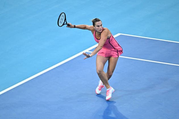 Itau Miami Tennis Open - Aryna Sabalenka Aryna Sabalenka (RUS) during her quarter final round match at the Itau Miami Tennis Open in Miami , USA, on March 25, 2026. Photo by Corinne Dubreuil ABACAPRESS.COM Miami United States  Copyright: xDubreuilxCorinne ABACAx
