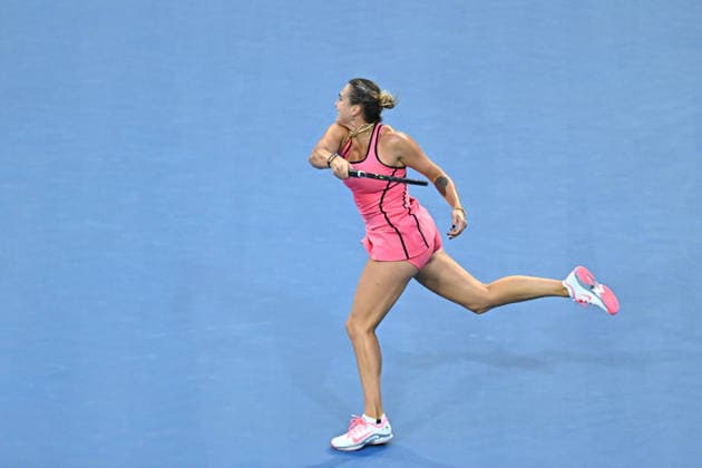 Itau Miami Tennis Open - Aryna Sabalenka Aryna Sabalenka (RUS) during her quarter final round match at the Itau Miami Tennis Open in Miami , USA, on March 25, 2026. Photo by Corinne Dubreuil ABACAPRESS.COM Miami United States  Copyright: xDubreuilxCorinne ABACAx