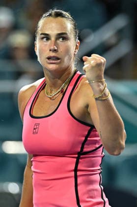 Itau Miami Tennis Open - Aryna Sabalenka Aryna Sabalenka (RUS) during her quarter final round match at the Itau Miami Tennis Open in Miami , USA, on March 25, 2026. Photo by Corinne Dubreuil ABACAPRESS.COM Miami United States  Copyright: xDubreuilxCorinne ABACAx
