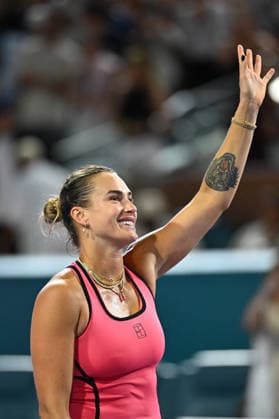 Itau Miami Tennis Open - Aryna Sabalenka Aryna Sabalenka (RUS) during her quarter final round match at the Itau Miami Tennis Open in Miami , USA, on March 25, 2026. Photo by Corinne Dubreuil ABACAPRESS.COM Miami United States  Copyright: xDubreuilxCorinne ABACAx