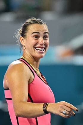 Itau Miami Tennis Open - Aryna Sabalenka Aryna Sabalenka (RUS) during her quarter final round match at the Itau Miami Tennis Open in Miami , USA, on March 25, 2026. Photo by Corinne Dubreuil ABACAPRESS.COM Miami United States  Copyright: xDubreuilxCorinne ABACAx