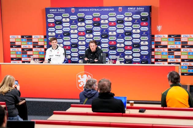 Men s national football team, press conference with national team manager Stale Solbakken Amsterdam , Netherlands 20260326 Norway s Sander Berge during a press conference with the Norwegian men s national football team at the Johan Cruijff Arena Photo Fredrik Varfjell NTB Amsterdam Netherlands EDITORIAL USE ONLY RESTRICTED USE FOR BETTING COMPANIES  Copyright: xFredrikxVarfjellx xNTBx