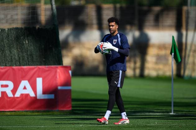 SOCCER - AUT vs GHA, test match MARBELLA,SPAIN,26.MAR.26 - SOCCER - OEFB international test match, Austria vs Ghana, preview, training Team AUT. Image shows Tobias Okiki Lawal (AUT).  GEPAxpictures xChristianxMoser