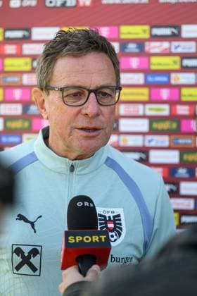 SOCCER - AUT vs GHA, test match MARBELLA,SPAIN,26.MAR.26 - SOCCER - OEFB international test match, Austria vs Ghana, preview, training Team AUT. Image shows head coach Ralf Rangnick (AUT) during an interview.  GEPAxpictures xChristianxMoser