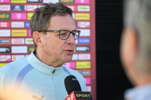 SOCCER - AUT vs GHA, test match MARBELLA,SPAIN,26.MAR.26 - SOCCER - OEFB international test match, Austria vs Ghana, preview, training Team AUT. Image shows head coach Ralf Rangnick (AUT) during an interview.  GEPAxpictures xChristianxMoser