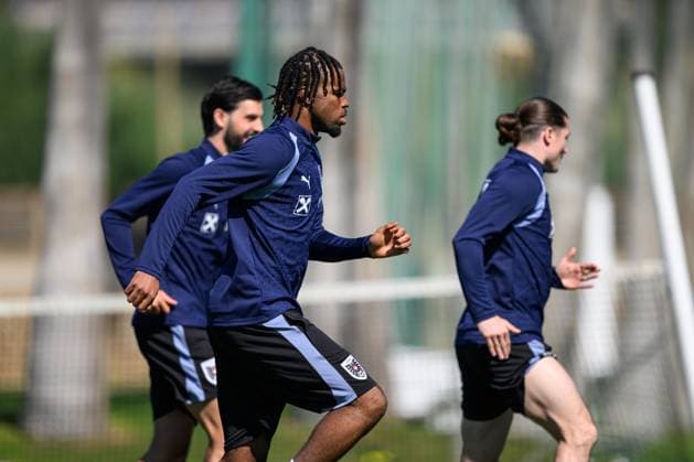 SOCCER - AUT vs GHA, test match MARBELLA,SPAIN,26.MAR.26 - SOCCER - OEFB international test match, Austria vs Ghana, preview, training Team AUT. Image shows Carney Chukwuemeka (AUT).  GEPAxpictures xChristianxMoser