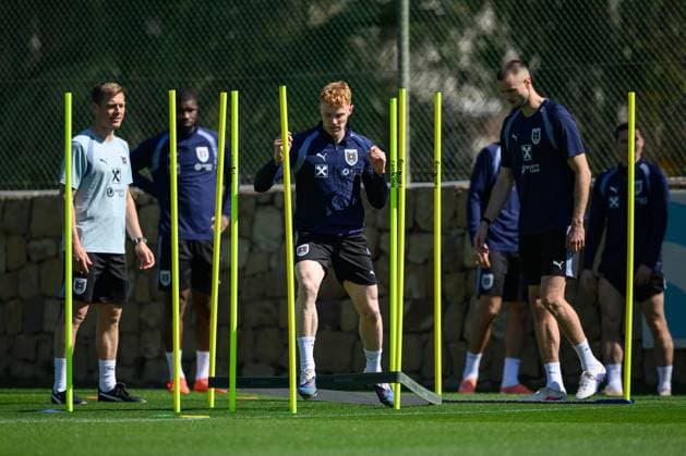 SOCCER - AUT vs GHA, test match MARBELLA,SPAIN,26.MAR.26 - SOCCER - OEFB international test match, Austria vs Ghana, preview, training Team AUT. Image shows Nicolas Seiwald (AUT).  GEPAxpictures xChristianxMoser