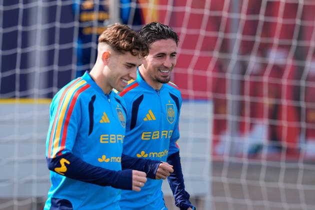 March 26, 2026, Las Rozas, Madrid, Spain: Yeremy Pino during the training session of Spain Team ahead of the International Friendly, Länderspiel, Nationalmannschaft match against Serbia at Ciudad del Futbol on March 26, 2026, in Las Rozas, Madrid, Spain. Training Session Of Spain Team - International Friendly - ZUMAa181 20260326_zaa_a181_004 Copyright: xDennisxAgyemanx