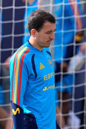March 26, 2026, Las Rozas, Madrid, Spain: Mikel Oyarzabal during the training session of Spain Team ahead of the International Friendly, Länderspiel, Nationalmannschaft match against Serbia at Ciudad del Futbol on March 26, 2026, in Las Rozas, Madrid, Spain. Training Session Of Spain Team - International Friendly - ZUMAa181 20260326_zaa_a181_011 Copyright: xDennisxAgyemanx
