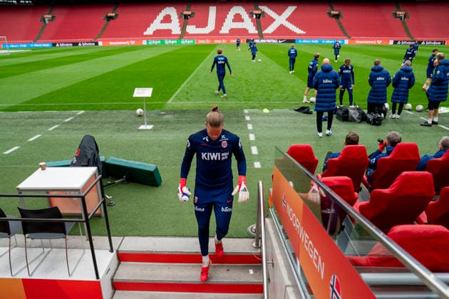 Training with the Norwegian men s national football team Amsterdam , Netherlands 20260326 orjan Haskjold Nyland during a training session with the Norwegian men s national football team at Johan Cruijff ArenA Photo Fredrik Varfjell NTB Amsterdam Netherlands EDITORIAL USE ONLY RESTRICTED USE FOR BETTING COMPANIES  Copyright: xFredrikxVarfjellx xNTBx
