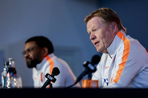 ZEIST - Netherlands national team, Nationalteam coach Ronald Koeman looks ahead to the friendly match against Norway. ROBIN VAN LONKHUIJSEN ANP xVIxANPxSportx xxANPxIVx 554390191 originalFilename: 554390191.jpg
