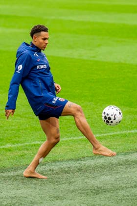 Training with the Norwegian men s national football team Amsterdam , Netherlands 20260326 Antonio Nusa during a training session with the Norwegian men s national football team at Johan Cruijff ArenA Photo Fredrik Varfjell NTB Amsterdam Netherlands EDITORIAL USE ONLY RESTRICTED USE FOR BETTING COMPANIES  Copyright: xFredrikxVarfjellx xNTBx