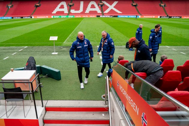 Training with the Norwegian men s national football team Amsterdam , Netherlands 20260326 Norway s national team manager Stale Solbakken during a training session with the Norwegian men s national football team at Johan Cruijff ArenA Photo Fredrik Varfjell NTB Amsterdam Netherlands EDITORIAL USE ONLY RESTRICTED USE FOR BETTING COMPANIES  Copyright: xFredrikxVarfjellx xNTBx