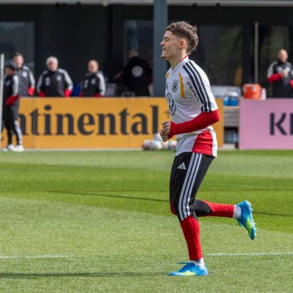Report 26 03 2026 Final training session of the German mens national team in Herzogenaurach before the match against Switzerland Florian Wirtz Herzogenaurach Bavaria Germany