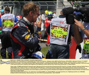 Motorsport, Formula 1, Canadian GP, Sebastian Vettel secures pole position