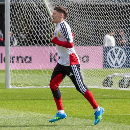 Report 26 03 2026 Final training session of the German mens national team in Herzogenaurach before the match against Switzerland Florian Wirtz Herzogenaurach Bavaria Germany