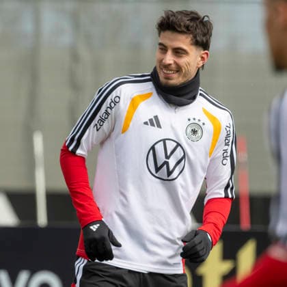 Report 26 03 2026 Final training session of the German mens national team in Herzogenaurach before the match against Switzerland Kai Havertz Herzogenaurach Bavaria Germany