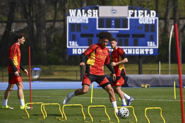 United States v Belgium - FIFA World Cup, WM, Weltmeisterschaft, Fussball Stage Media Activities 26 03 2026 ATLANTA, UNITED STATES - MARCH 26 : Witsel Axel midfielder of Belgium pictured during a training session ahead the friendly game between United States of America and Belgium as part of a pre-World Cup 2026 training camp on March 26, 2026 in Atlanta, United States, 26 03 2026 Atlanta United States  Copyright: xVincentxKalutx