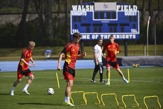 United States v Belgium - FIFA World Cup, WM, Weltmeisterschaft, Fussball Stage Media Activities 26 03 2026 ATLANTA, UNITED STATES - MARCH 26 : De Ketelaere Charles midfielder of Belgium pictured during a training session ahead the friendly game between United States of America and Belgium as part of a pre-World Cup 2026 training camp on March 26, 2026 in Atlanta, United States, 26 03 2026 Atlanta United States  Copyright: xVincentxKalutx