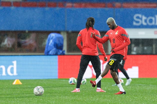 SOCCER - AUT vs GHA, test match VIENNA,AUSTRIA,26.MAR.26 - SOCCER - OEFB international test match, Austria vs Ghana, preview, training Team GHA. Image shows Kwasi Sibo (GHA).  GEPAxpictures xArminxRauthner