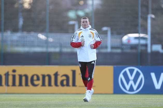Football, U21, European Championship qualifiers, Germany national team, Training