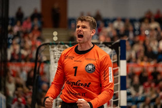 26 03 2026, xdobgx, Handball Daikin HBL, Handball Sport Verein Hamburg Bergischer HC v l Christopher Rudeck Bergischer HC, 1 cheers, celebration