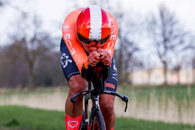 Nicolas Milesi of INEOS Grenadiers Racing Academy ITT Beltrum Stage 2, Metecs Olympia s Tour Cycling, Metecs Olympia s Tour Cycling, , March 26, 2026, Beltrum, Netherlands.