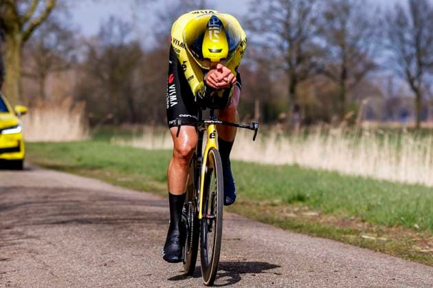 Aldo Taillieu of Team Visma Lease a Bike Development ITT Beltrum Stage 2, Metecs Olympia s Tour Cycling, Metecs Olympia s Tour Cycling, , March 26, 2026, Beltrum, Netherlands.